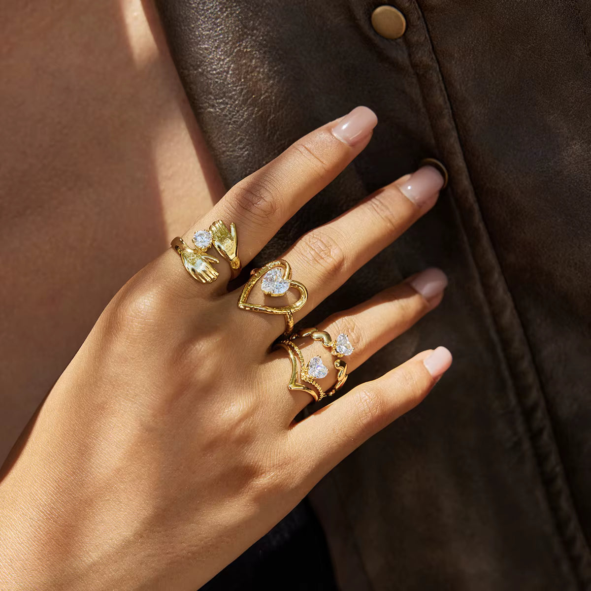 Love & Sparkle Ring Set