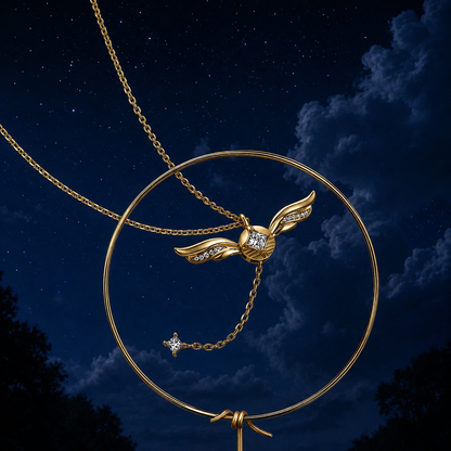 Golden Stitch Necklace