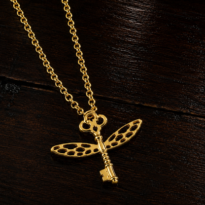 Gold flying key
