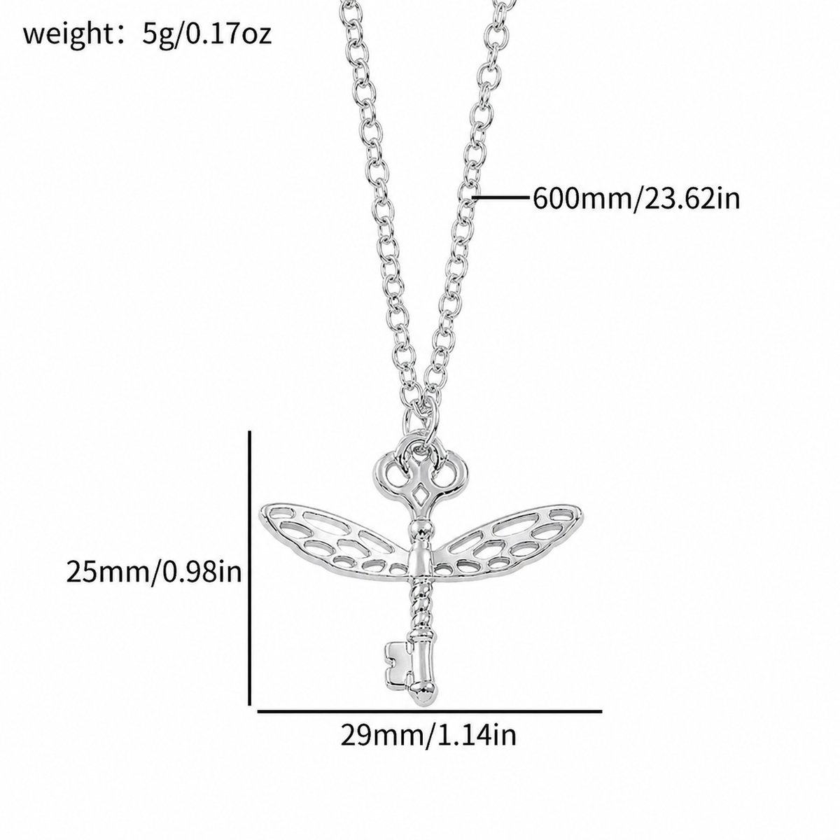 Silver flying key