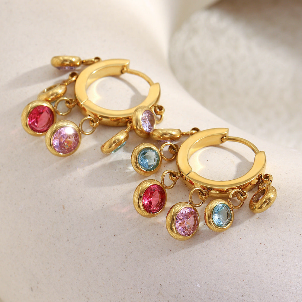 Celestia Charm Hoops