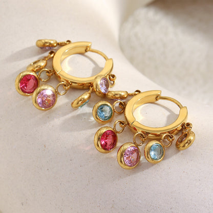 Celestia Charm Hoops