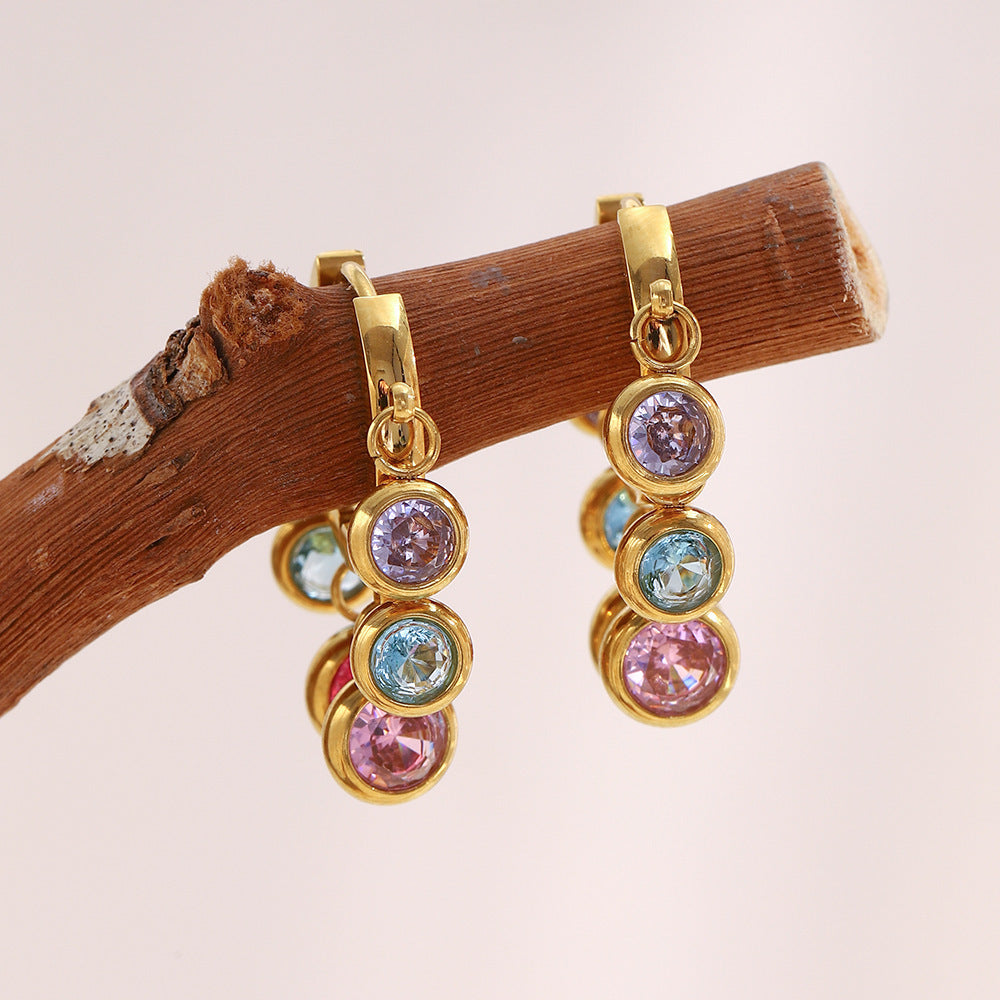 Celestia Charm Hoops