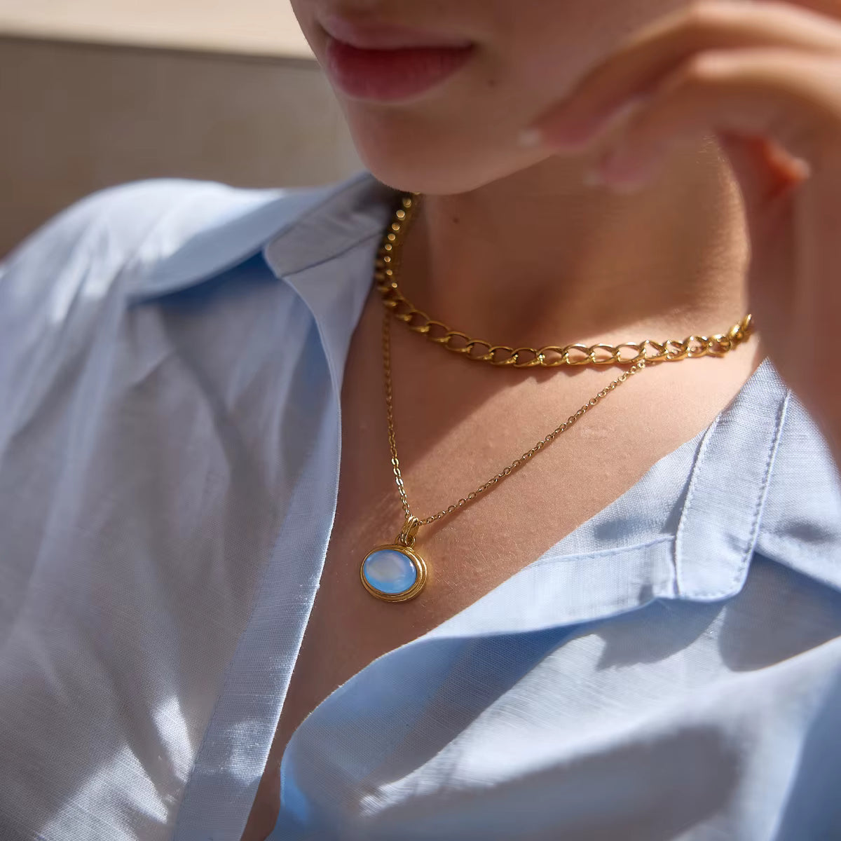 Moonlit Layer Necklace