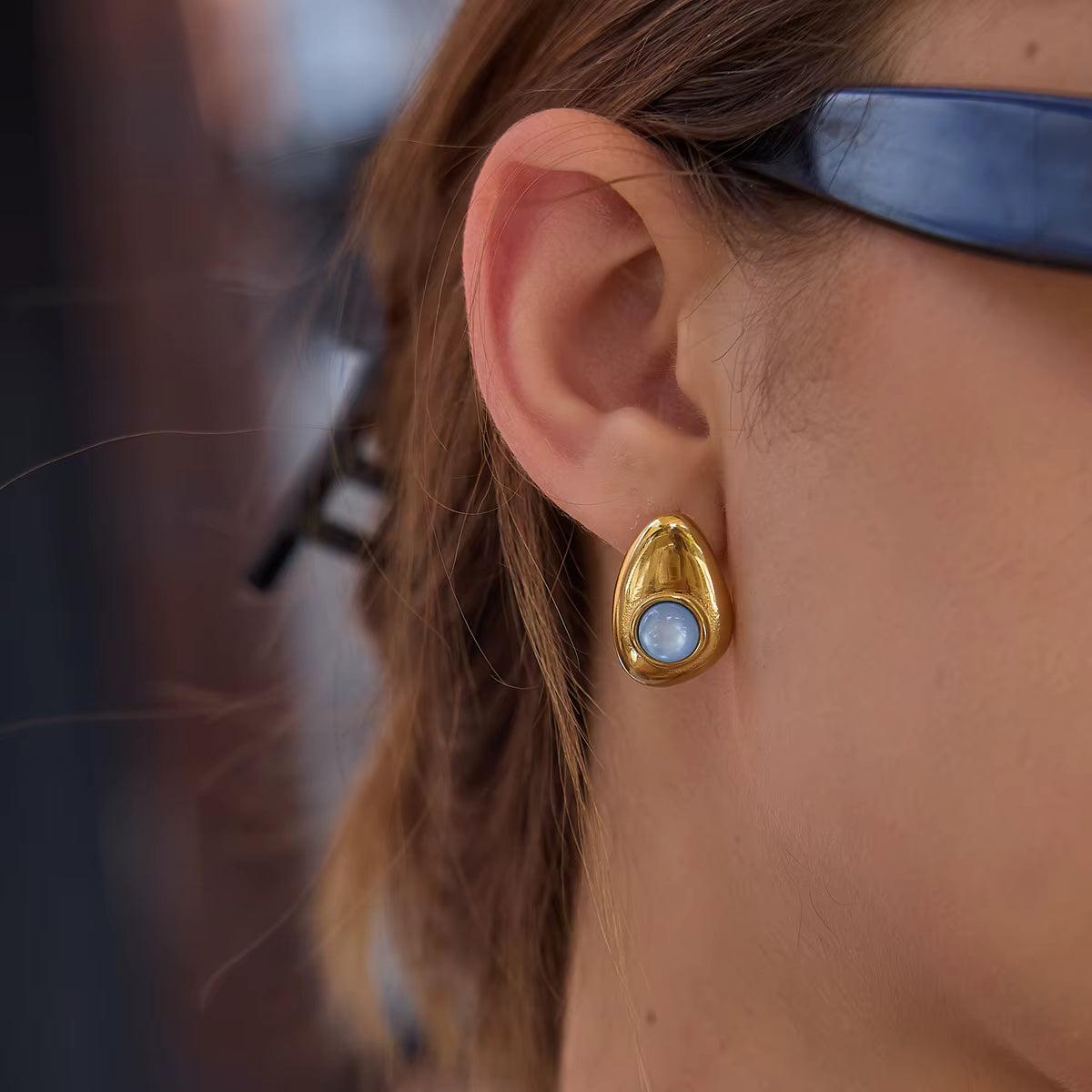Sea Pebble Earrings