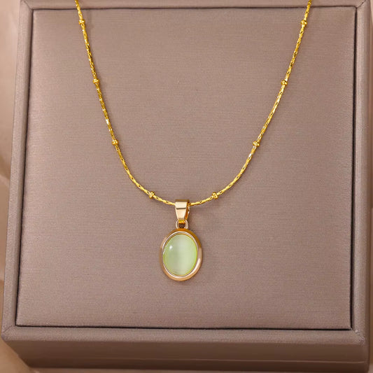 Lunara Green Pendant