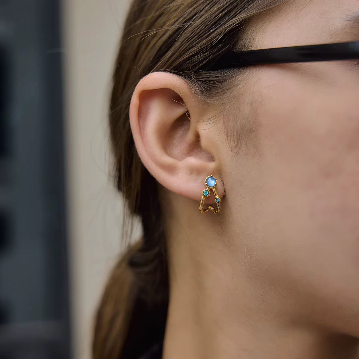 Coral Wave Earrings